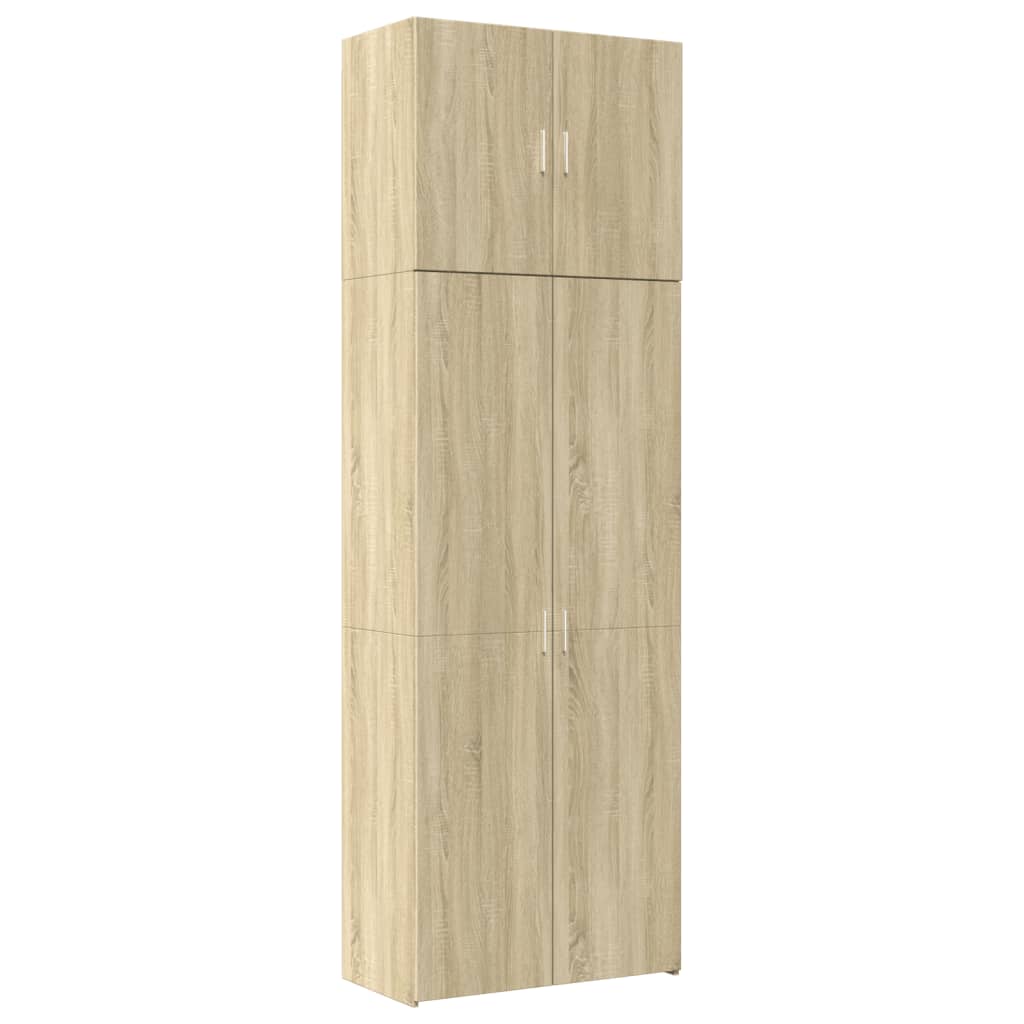 vidaXL Ντουλάπι Sonoma Δρυς 80x42,5x249 εκ. από Επεξεργασμένο Ξύλο