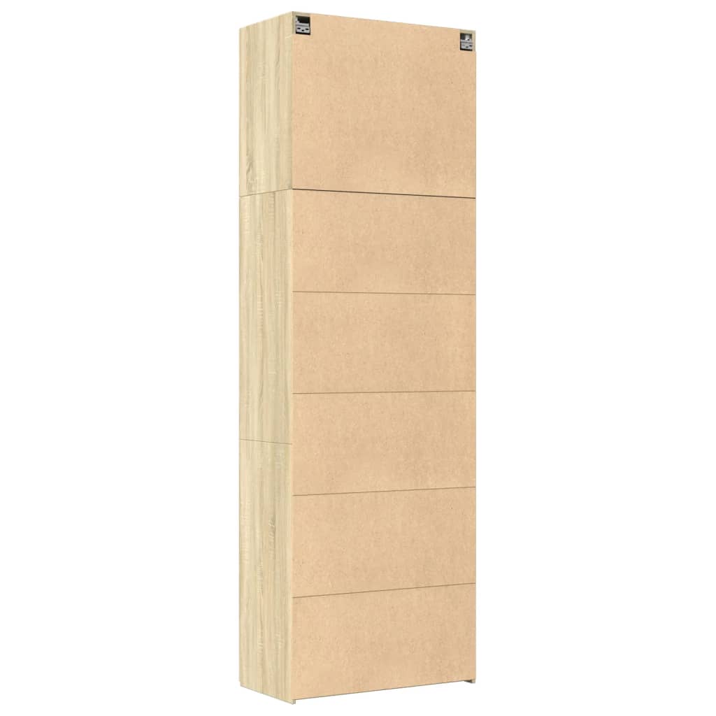 vidaXL Ντουλάπι Sonoma Δρυς 80x42,5x249 εκ. από Επεξεργασμένο Ξύλο