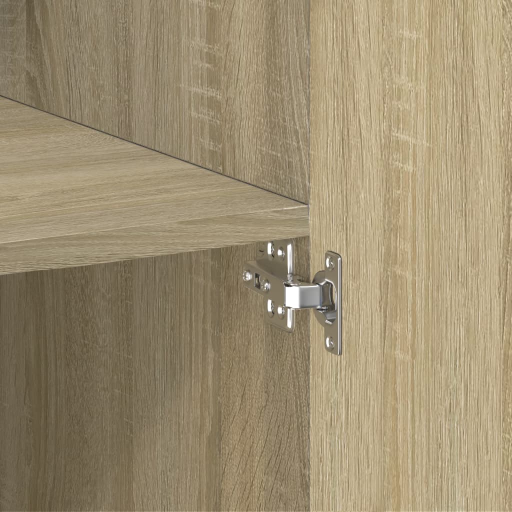vidaXL Ντουλάπι Sonoma Δρυς 80x42,5x249 εκ. από Επεξεργασμένο Ξύλο