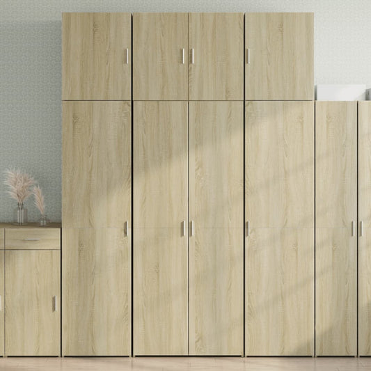 vidaXL Ντουλάπι Sonoma Δρυς 80x42,5x249 εκ. από Επεξεργασμένο Ξύλο
