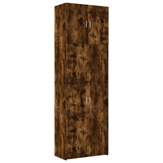 vidaXL Ντουλάπα Καπνιστή Δρυς 80x42,5x249 εκ. από Επεξεργασμένο Ξύλο