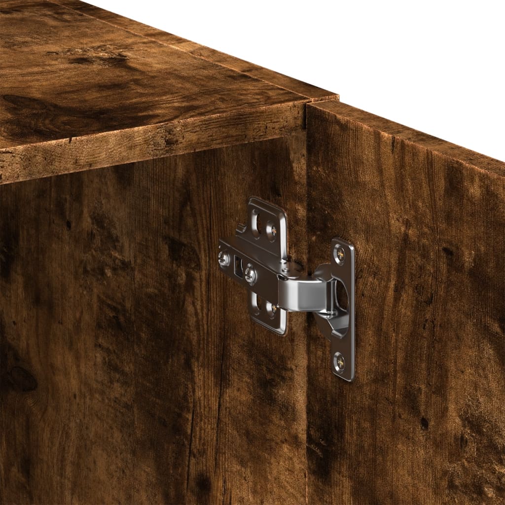 vidaXL Ντουλάπα Καπνιστή Δρυς 80x42,5x249 εκ. από Επεξεργασμένο Ξύλο