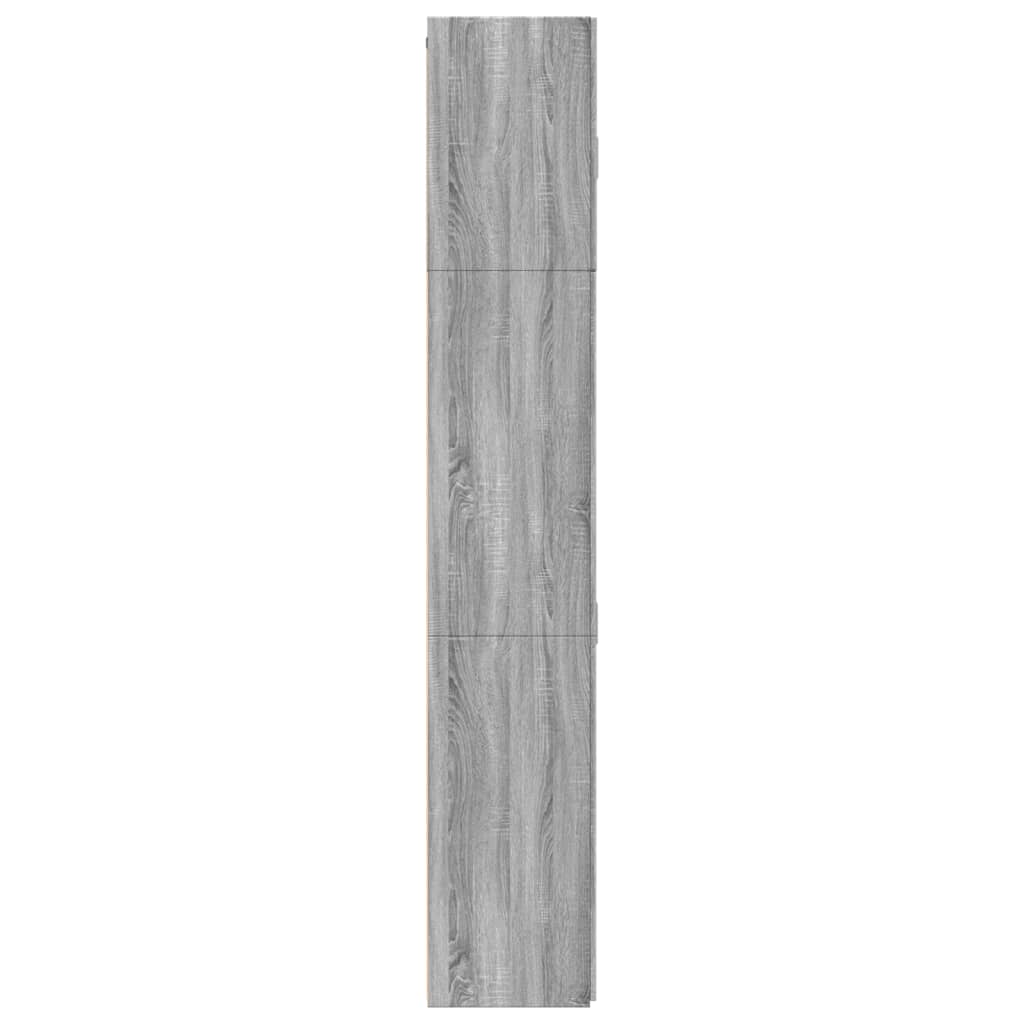 vidaXL Ντουλάπι Γκρι Sonoma 80x42,5x249 εκ. από Επεξεργασμένο Ξύλο