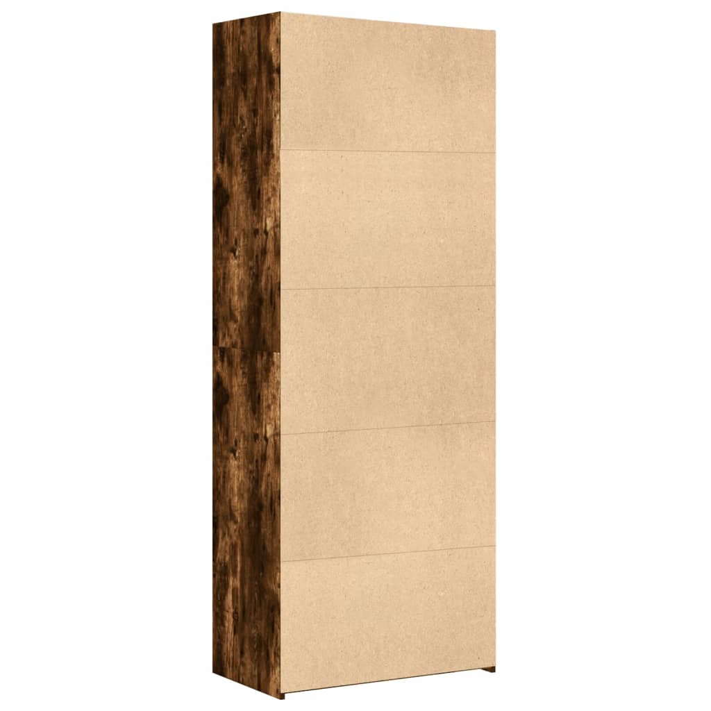vidaXL Ντουλάπα Καπνιστή Δρυς 70x42,5x185 εκ. από Επεξεργασμένο Ξύλο