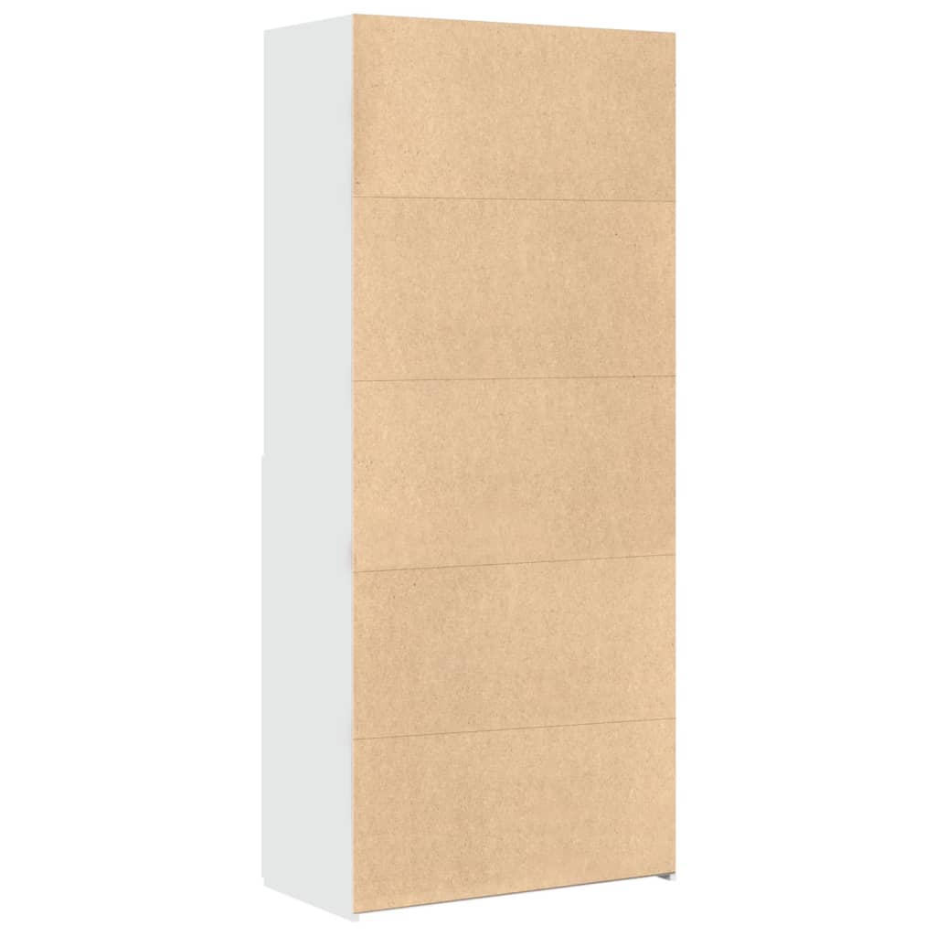 vidaXL Ντουλάπι Λευκό 80x42,5x185 εκ. από Επεξεργασμένο Ξύλο