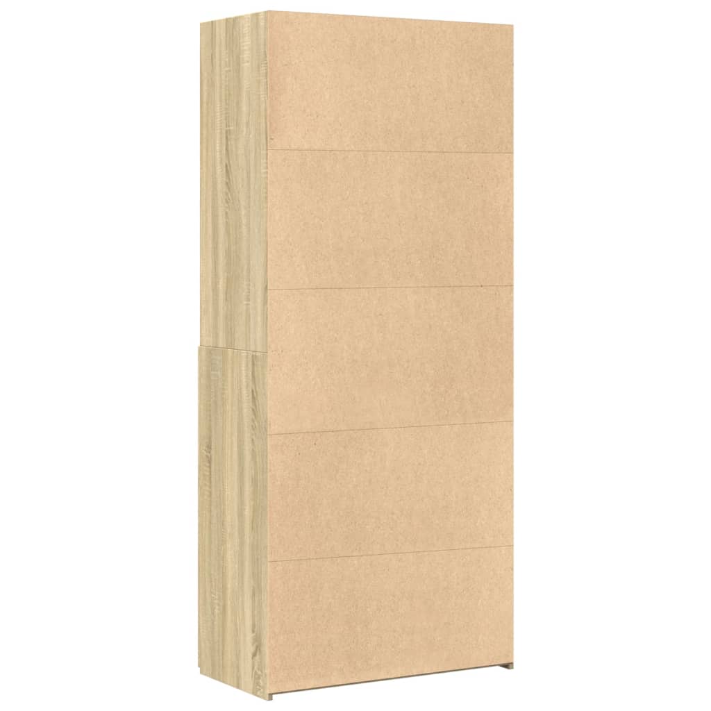 vidaXL Ντουλάπι Sonoma Δρυς 80x42,5x185 εκ. από Επεξεργασμένο Ξύλο