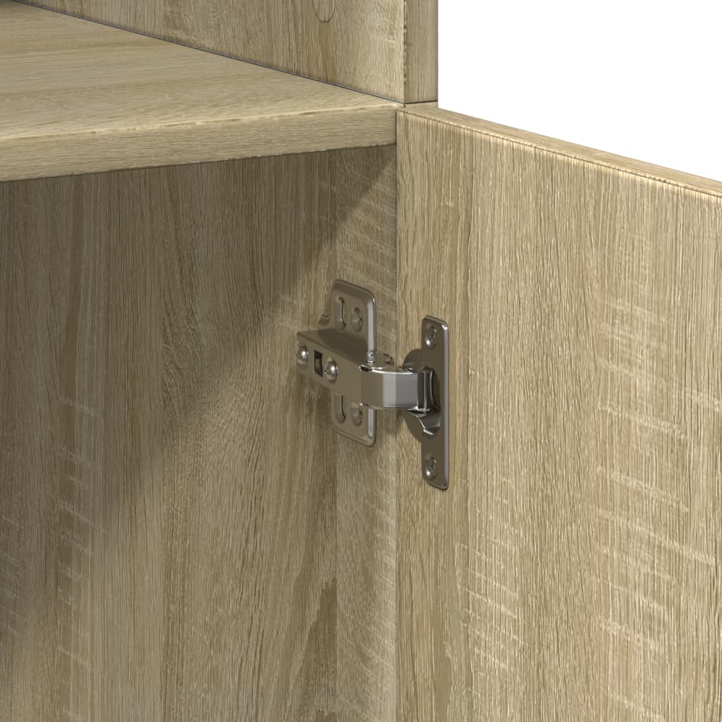 vidaXL Ντουλάπι Sonoma Δρυς 80x42,5x185 εκ. από Επεξεργασμένο Ξύλο