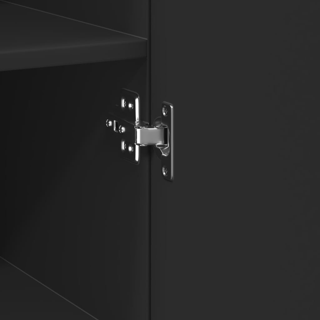 vidaXL Ντουλάπι Μαύρο 30x42,5x185 εκ. από Επεξεργασμένο Ξύλο