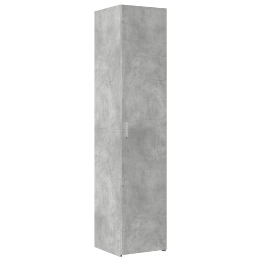 vidaXL Ντουλάπι Γκρι Σκυροδέματος 40x42,5x185 εκ. Επεξεργασμένο Ξύλο