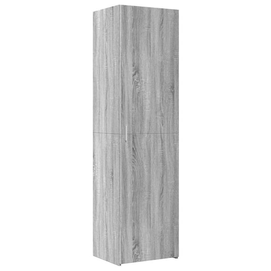 vidaXL Ντουλάπι Γκρι Sonoma 50x42,5x185 εκ. από Επεξεργασμένο Ξύλο