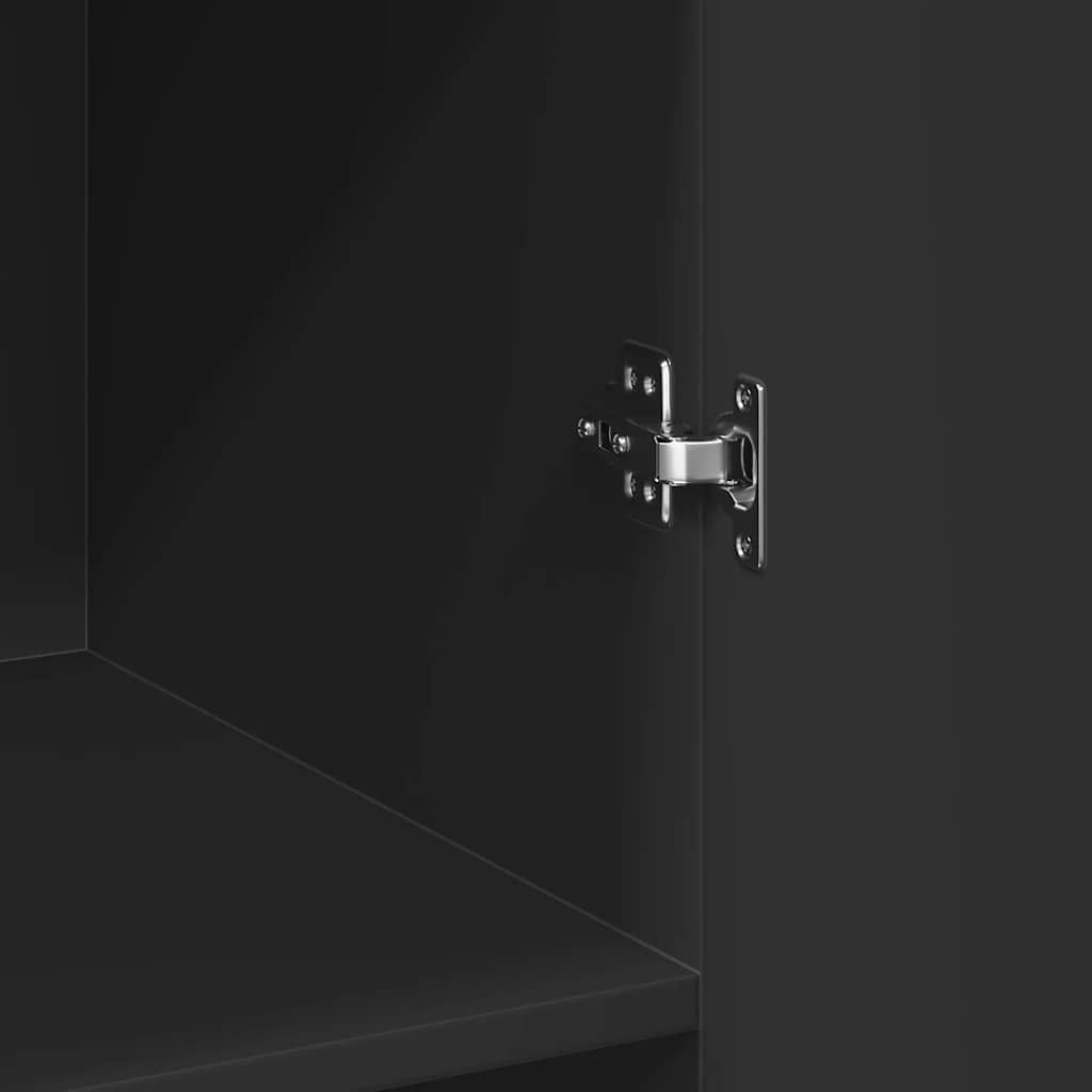 vidaXL Ντουλάπι Μαύρο 70x42,5x185 εκ. Επεξεργασμένο Ξύλο