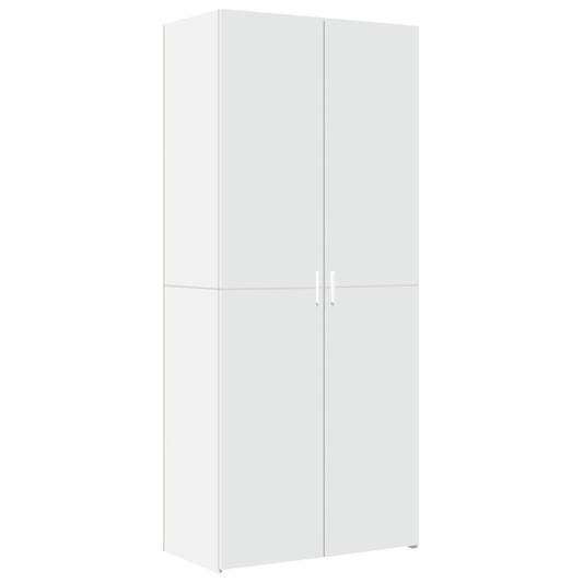 vidaXL Ντουλάπι Λευκό 80x42,5x185 εκ. από Επεξεργασμένο Ξύλο