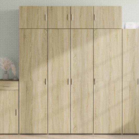 vidaXL Ντουλάπι Sonoma Δρυς 80x42,5x185 εκ. από Επεξεργασμένο Ξύλο