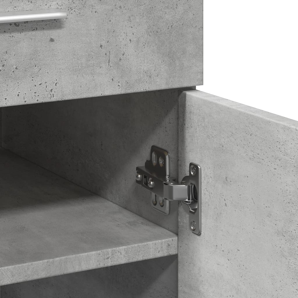 vidaXL Ντουλάπι Γκρι Σκυροδέματος 80x42,5x93 εκ. Επεξεργασμένο Ξύλο