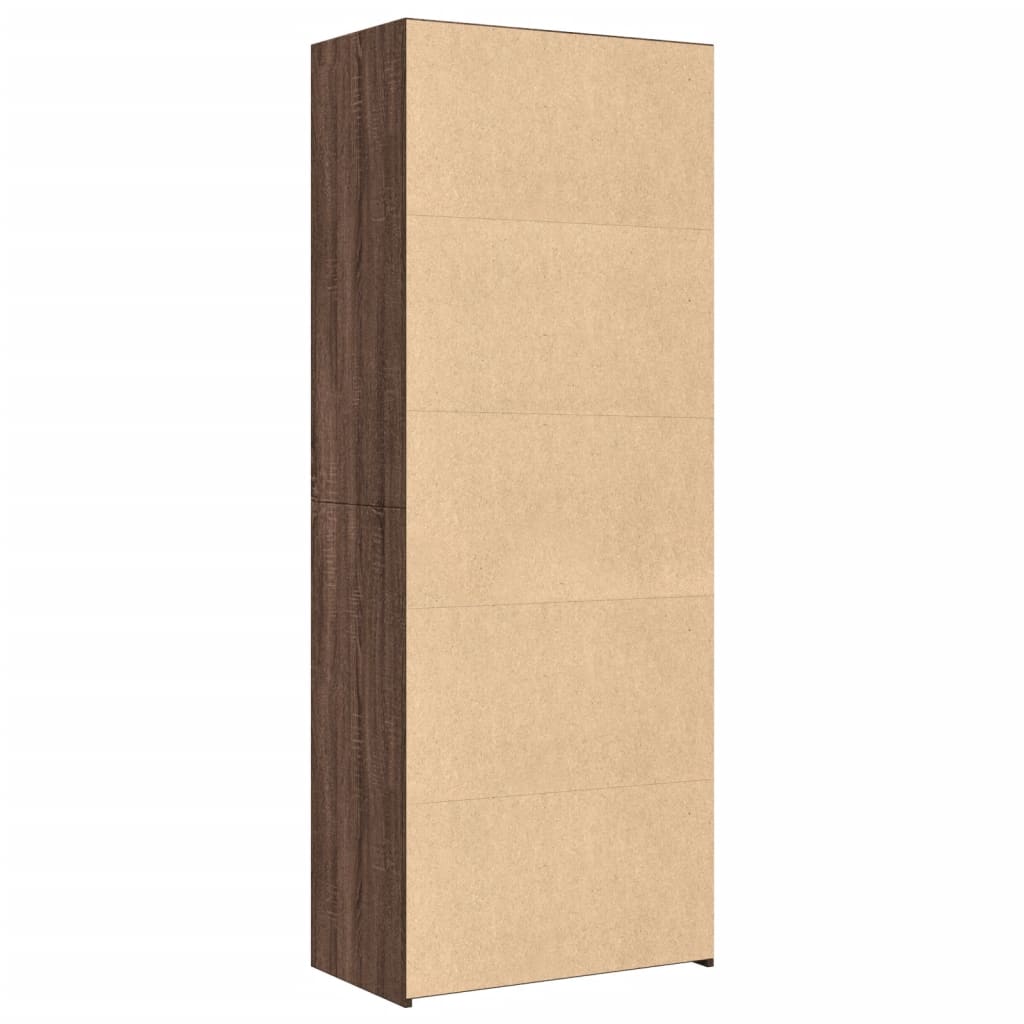 vidaXL Ντουλάπι Καφέ Δρυς 70x41x185 εκ. Επεξεργασμένο Ξύλο