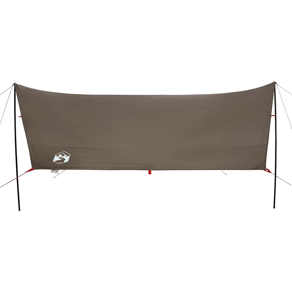 vidaXL Μουσαμάς Κάμπινγκ Αδιάβροχος Καφέ 438x376x212 εκ.