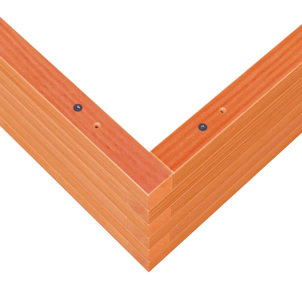 vidaXL Ζαρντινιέρα Καφέ Κεριού 90x90x23 εκ. από Μασίφ Ξύλο Πεύκου