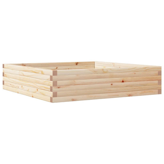 vidaXL Ζαρντινιέρα Κήπου 100x100x23 εκ από Μασίφ Ξύλο Πεύκου