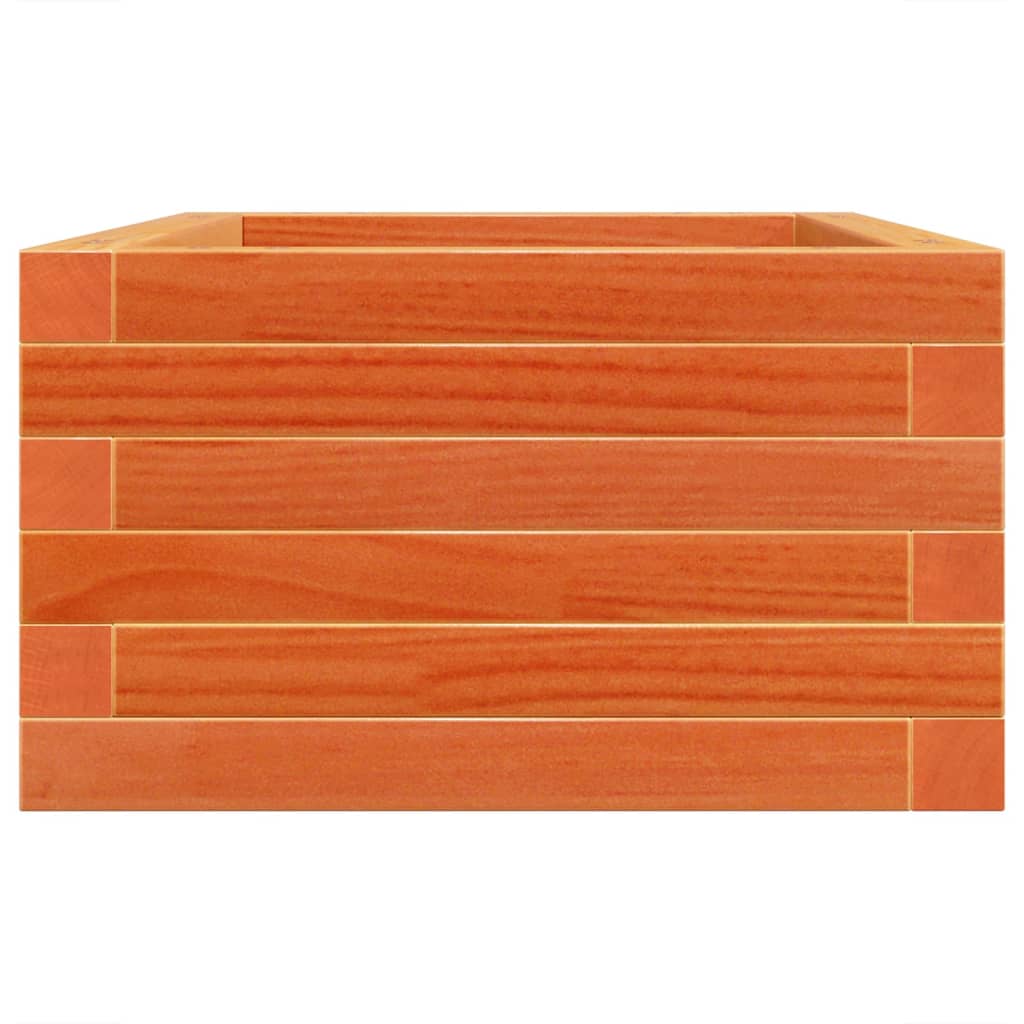 vidaXL Ζαρντινιέρα Καφέ Κεριού 70x40x23 εκ. από Μασίφ Ξύλο Πεύκου