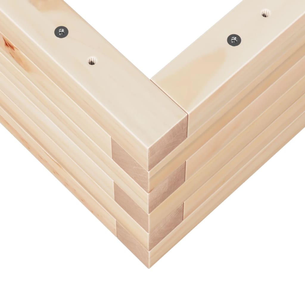 vidaXL Ζαρντινιέρα Κήπου 110x60x23 εκ από Μασίφ Ξύλο Πεύκου