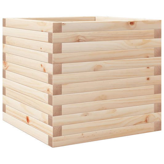 vidaXL Ζαρντινιέρα Κήπου 50x50x45,5εκ από Μασίφ Ξύλο Πεύκου