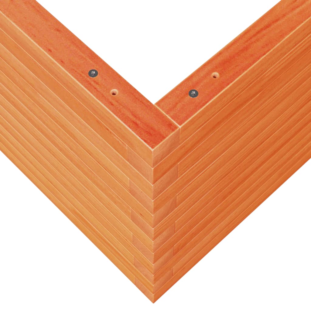 vidaXL Ζαρντινιέρα Καφέ Κεριού 60x60x45,5 εκ. από Μασίφ Ξύλο Πεύκου