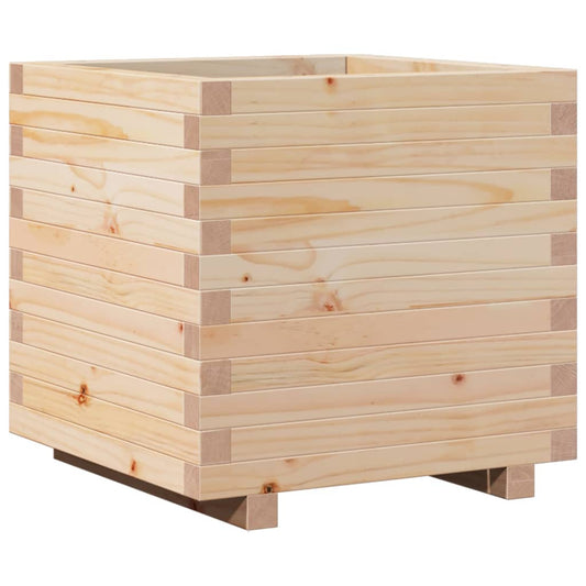 vidaXL Ζαρντινιέρα Κήπου 50x50x49,5 εκ από Μασίφ Ξύλο Πεύκου