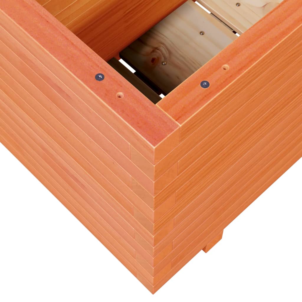 vidaXL Ζαρντινιέρα Καφέ Κεριού 90x40x49,5 εκ. από Μασίφ Ξύλο Πεύκου