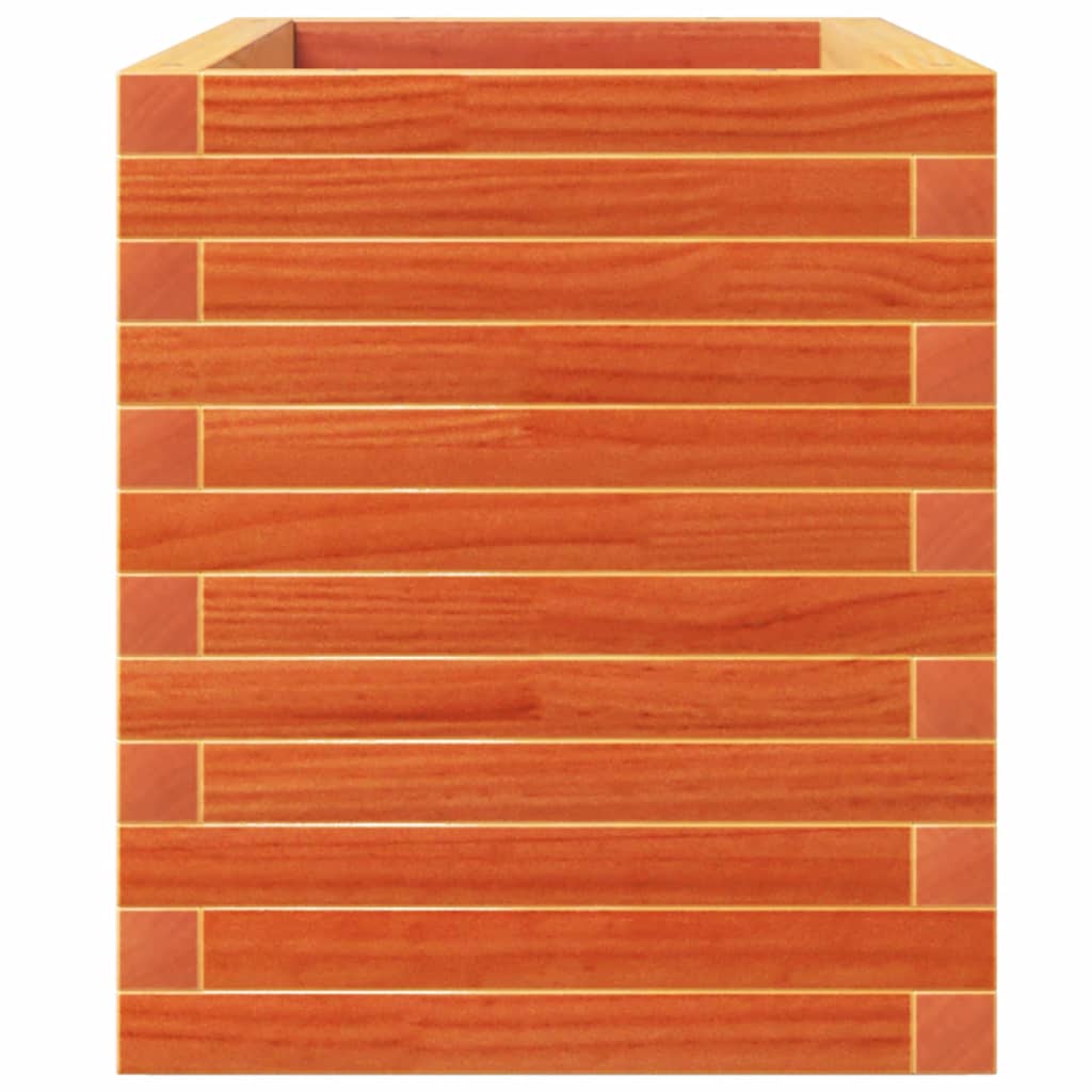 vidaXL Ζαρντινιέρα Καφέ Κεριού 110x40x49,5 εκ. από Μασίφ Ξύλο Πεύκου