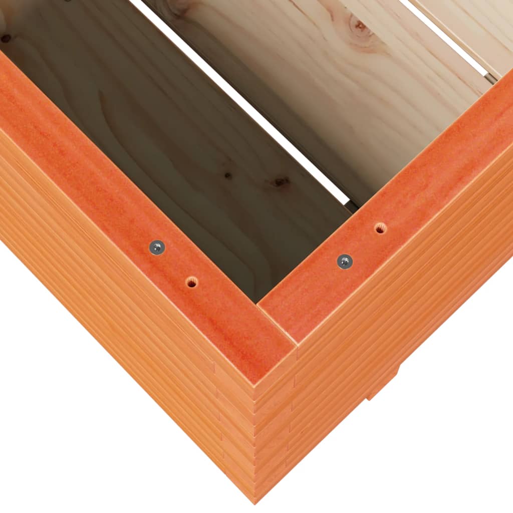 vidaXL Ζαρντινιέρα Καφέ Κεριού 90x60x49,5 εκ. από Μασίφ Ξύλο Πεύκου