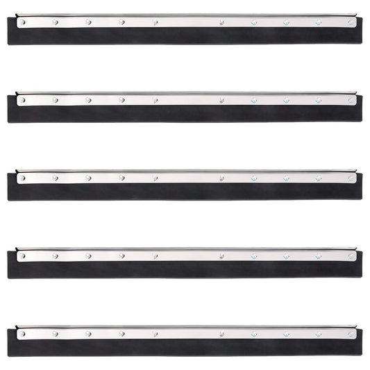 vidaXL Κεφαλές Σκουπίσματος Δαπέδου 5 Τεμ. 75x2x5 εκ Ατσάλι/Καουτσούκ