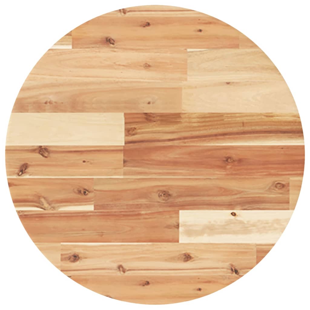 vidaXL Επιφάνεια Τραπεζιού Στρογγυλή Ø50x2 εκ. από Μασίφ Ξύλο Ακακίας