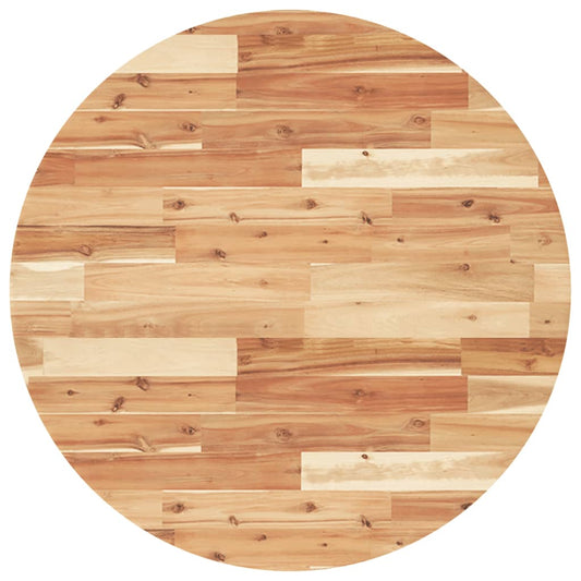 vidaXL Επιφάνεια Τραπεζιού Στρογγυλή Ø80x4 εκ. από Μασίφ Ξύλο Ακακίας