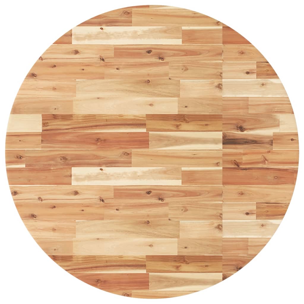 vidaXL Επιφάνεια Τραπεζιού Στρογγυλή Ø90x4 εκ. από Μασίφ Ξύλο Ακακίας