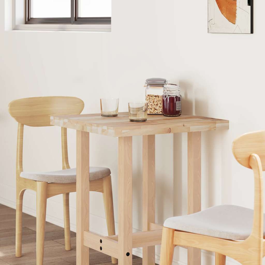 vidaXL Επιφάνεια Γραφείου Ορθογώνια 80x60x4 εκ. Μασίφ Ξύλο Ακακίας