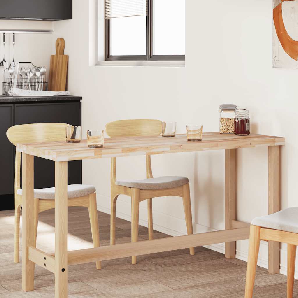 vidaXL Επιφάνεια Γραφείου Ορθογώνια 140x50x4 εκ. Μασίφ Ξύλο Ακακίας