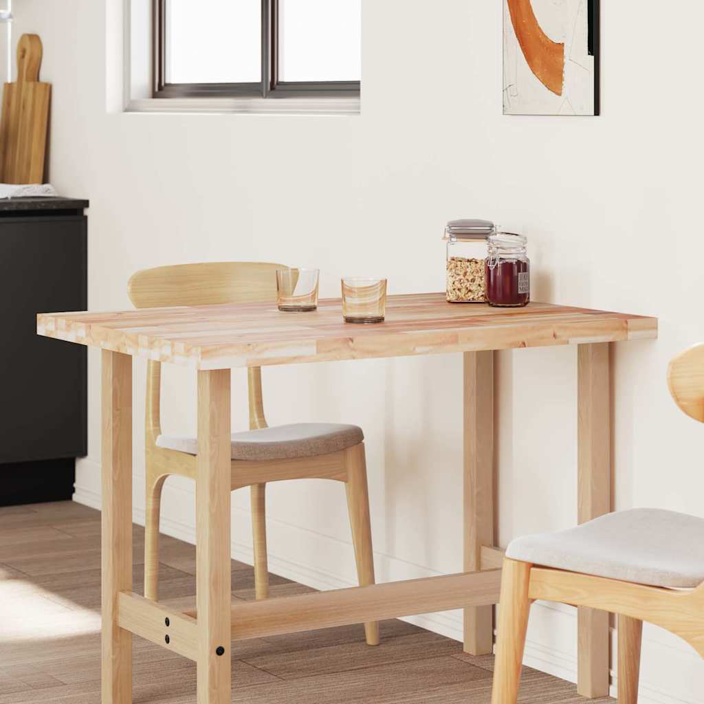 vidaXL Επιφάνεια Γραφείου Ορθογώνια 100x80x4 εκ. Μασίφ Ξύλο Ακακίας