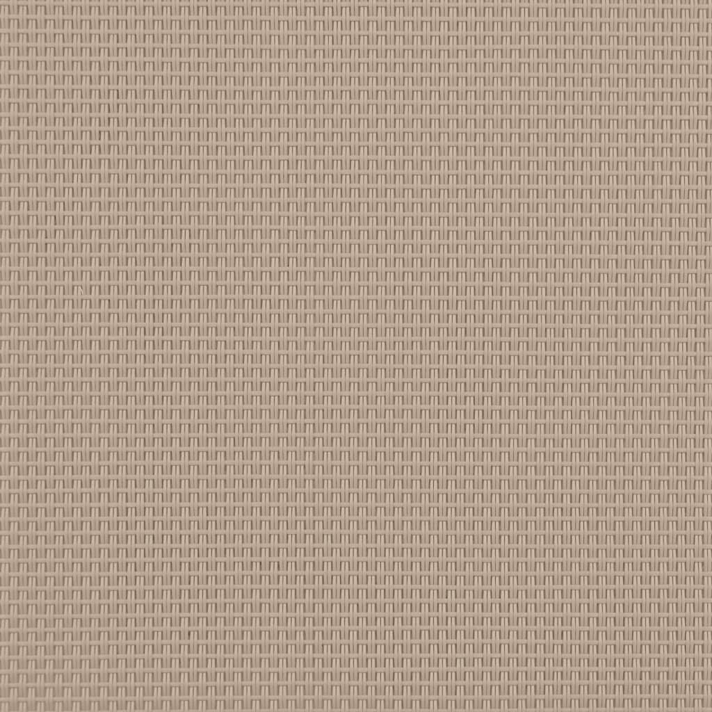 vidaXL Ξαπλώστρα Taupe από Μασίφ Ξύλο Ακακίας και Textilene με Τραπέζι