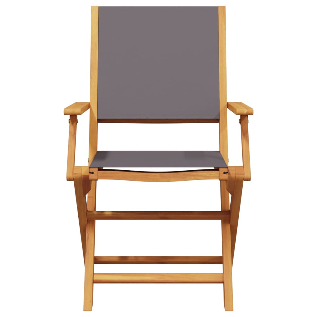 vidaXL Σετ Τραπεζαρίας Κήπου 5 τεμ. Ανθρακί Ύφασμα/Μασίφ Πεύκου