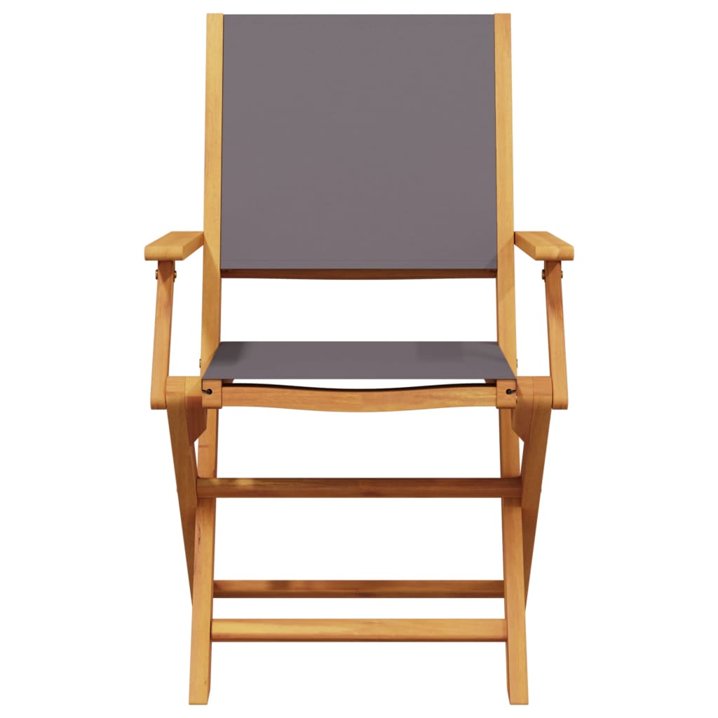 vidaXL Σετ Τραπεζαρίας Κήπου 7 τεμ. Ανθρακί Ύφασμα/Μασίφ Πεύκου