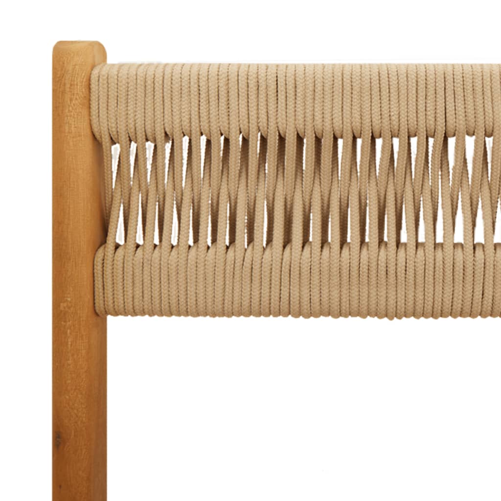 vidaXL Σετ Επίπλων Bistro 3 τεμ. Μπεζ Πολυπροπυλένιο/Μασίφ Ξύλο