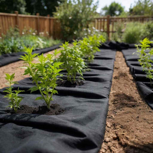 vidaXL Μεμβράνη με Γεωύφασμα Μαύρη 1 x 10 μ. Πολυεστερικές Ίνες