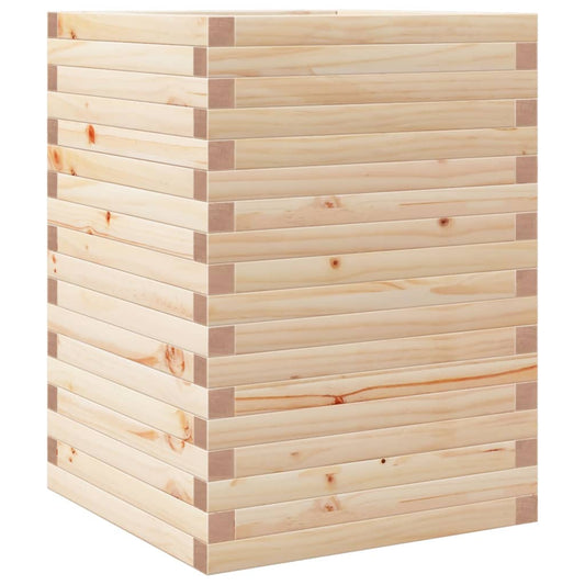 vidaXL Ζαρντινιέρα 50x50x68,5 εκ. από Μασίφ Ξύλο Πεύκου