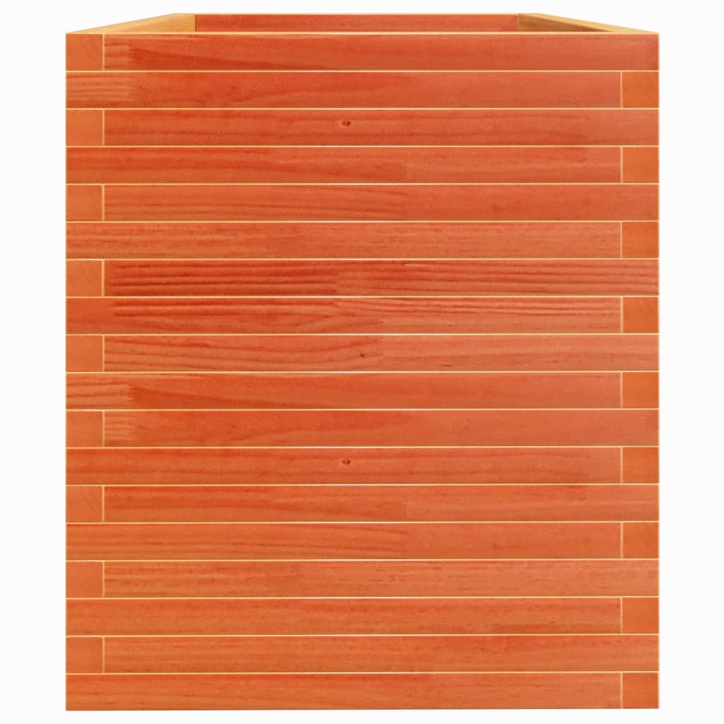 vidaXL Ζαρντινιέρα Καφέ Κεριού 110x60x68,5 εκ. από Μασίφ Ξύλο Πεύκου