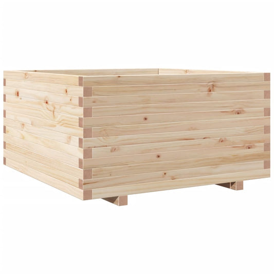 vidaXL Ζαρντινιέρα Κήπου 90x90x49,5 εκ από Μασίφ Ξύλο Πεύκου
