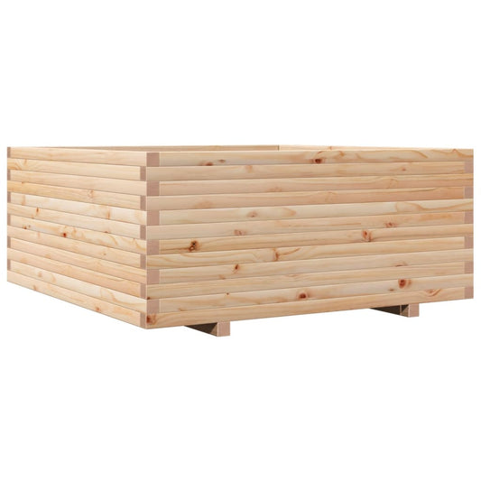 vidaXL Ζαρντινιέρα Κήπου 110x110x49,5 εκ από Μασίφ Ξύλο Πεύκου