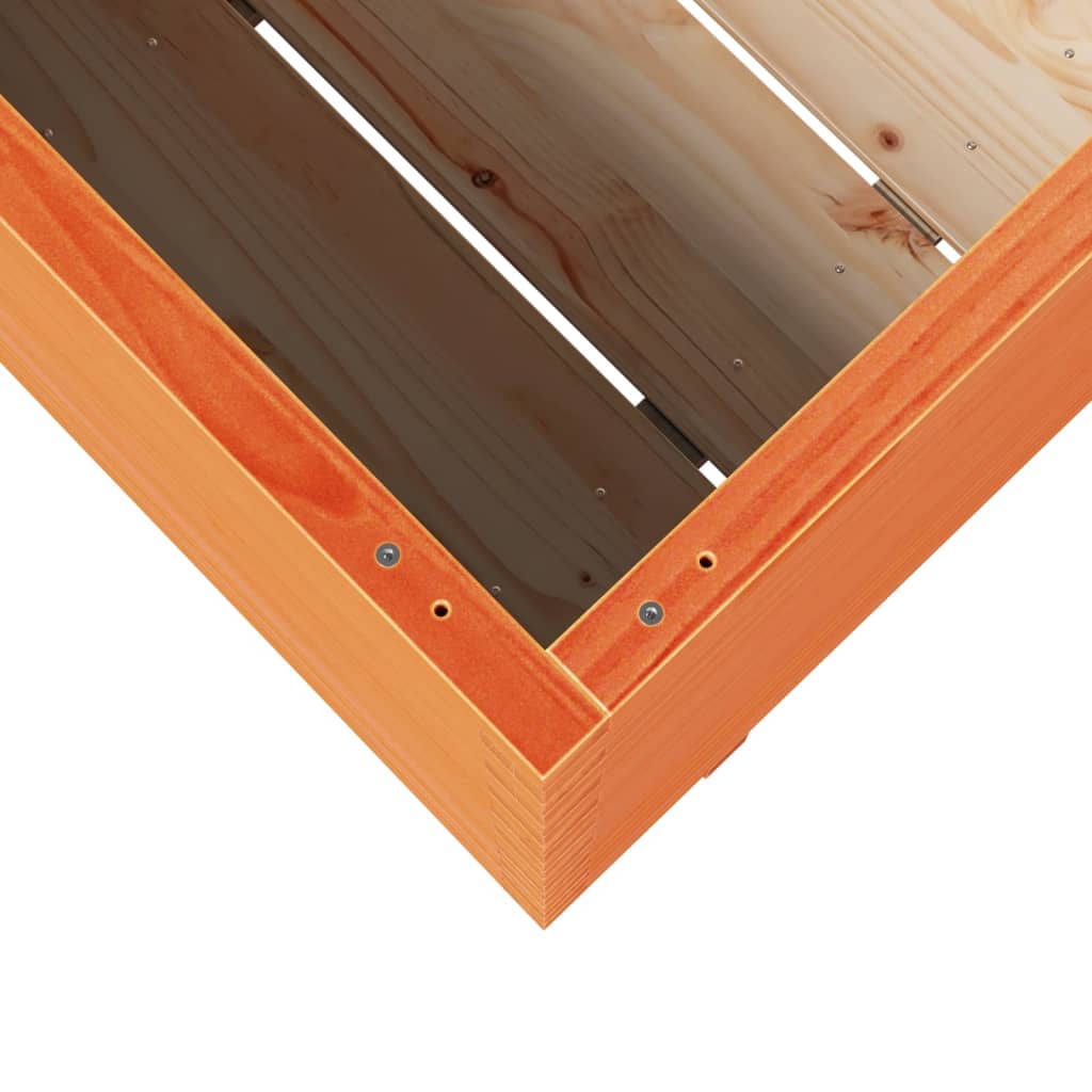 vidaXL Ζαρντινιέρα Καφέ Κεριού 110x60x72 εκ. από Μασίφ Ξύλο Πεύκου