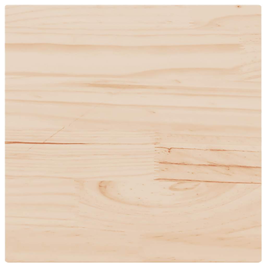 vidaXL Επιφάνεια Τραπεζιού Τετράγωνη 50x50x2,5 εκ. Μασίφ Ξύλο Πεύκου