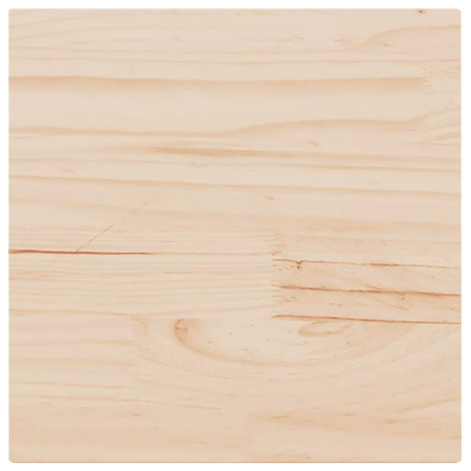 vidaXL Επιφάνεια Τραπεζιού Τετράγωνη 50x50x2,5 εκ. Μασίφ Ξύλο Πεύκου