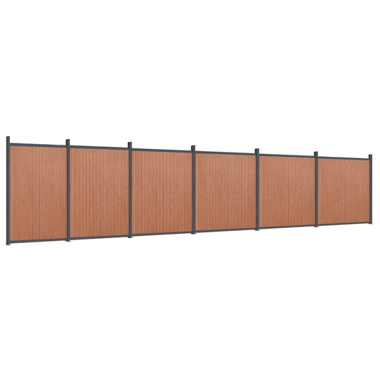 vidaXL Πάνελ Περίφραξης Καφέ 1045 x 186 εκ. από WPC